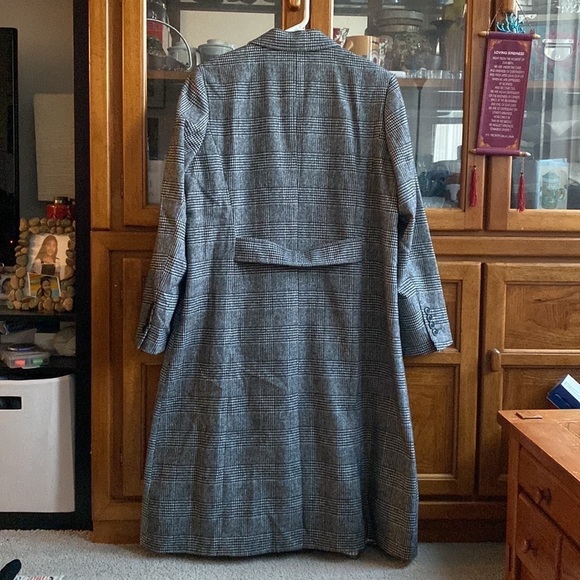 Nili Lotan x Target Women's Black & White Houndstooth Plaid size Large - Picture 8 of 10